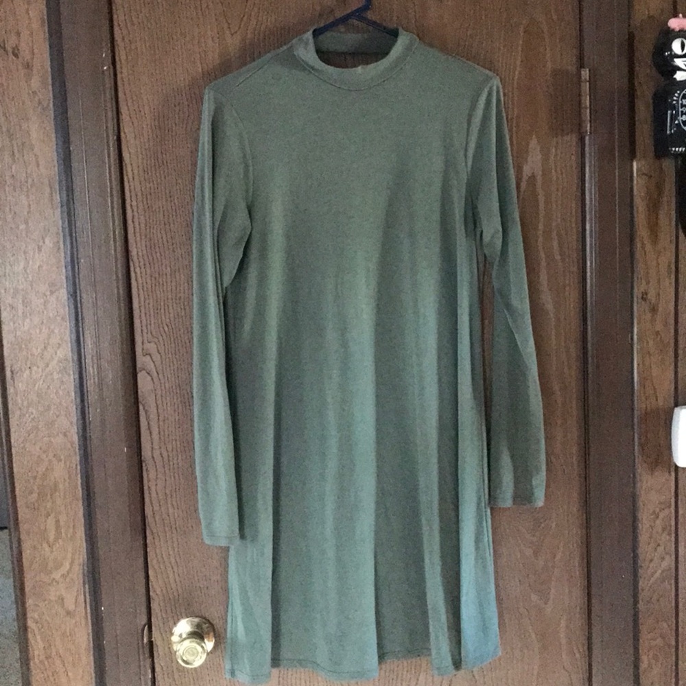 Olive green dress